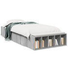 Bed frame engineered wood grey Sonoma oak 90x200 cm
