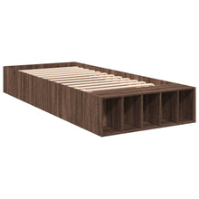 Bedframe bewerkt hout bruin eikenkleur 90x200 cm