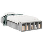 Bed frame engineered wood grey Sonoma oak 75x190 cm