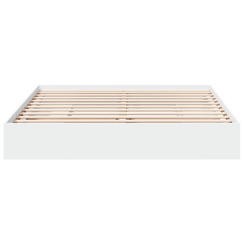 Bedframe met lades bewerkt hout wit 180x200 cm