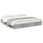Bedframe met lades 180x200 cm bewerkt hout betongrijs