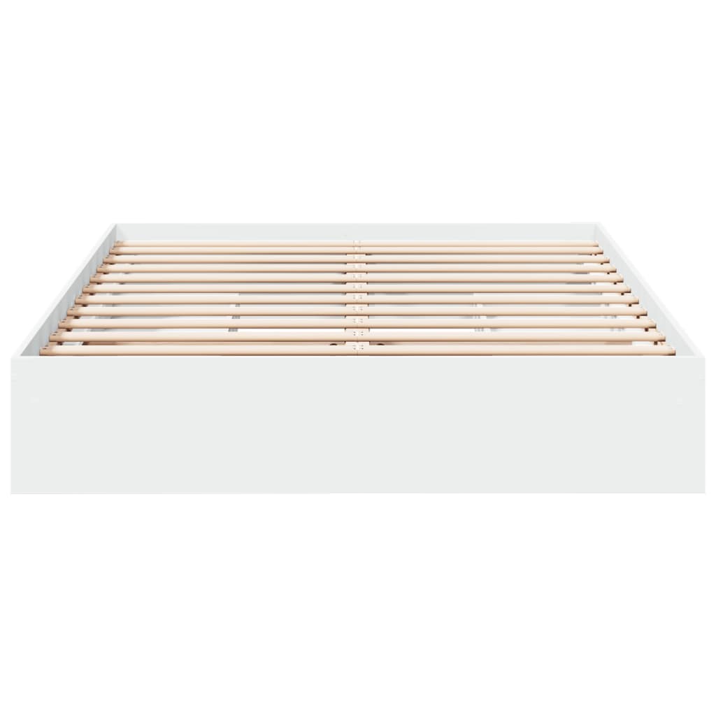 Bedframe met lades bewerkt hout wit 160x200 cm