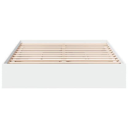 Bedframe met lades bewerkt hout wit 160x200 cm