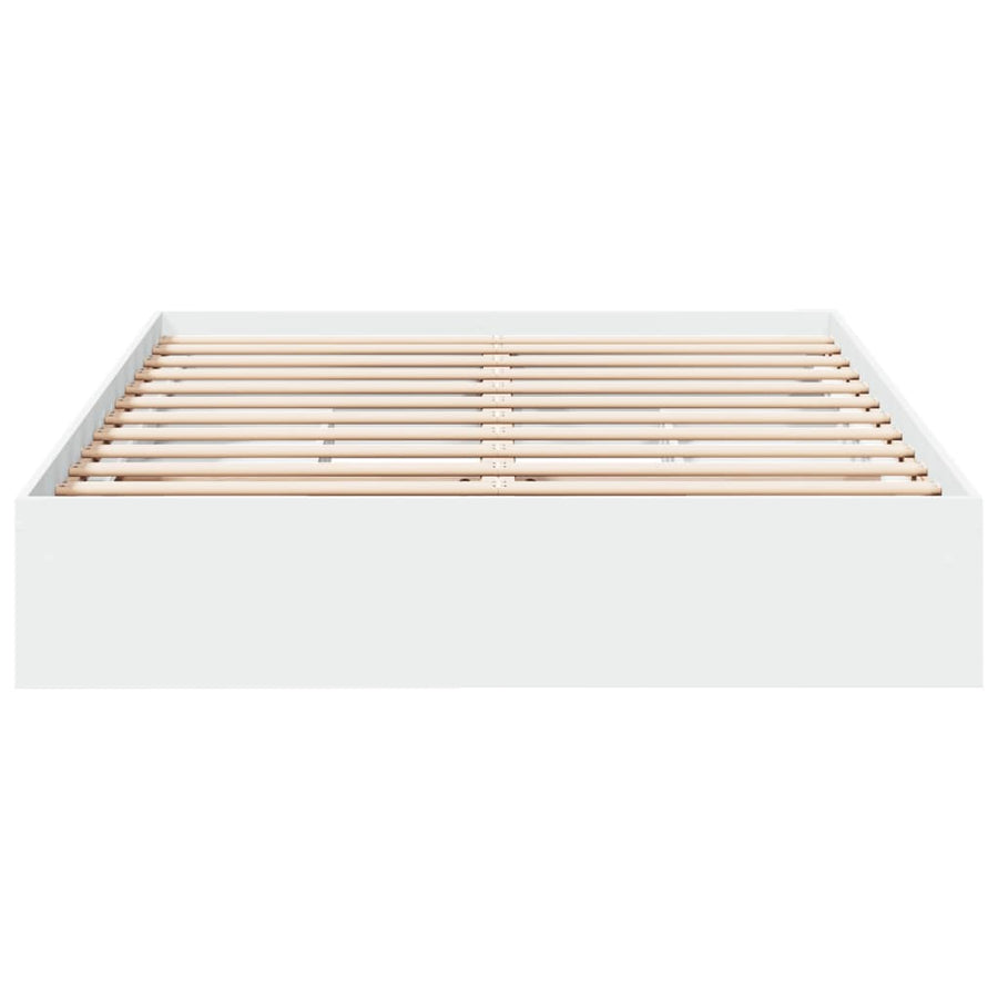 Bedframe met lades bewerkt hout wit 160x200 cm