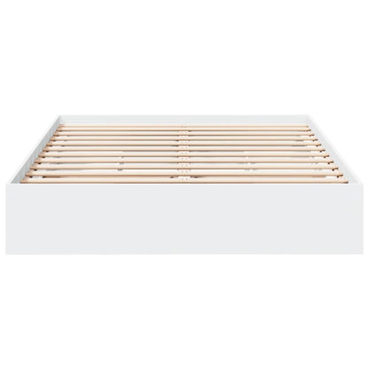 Bedframe met lades bewerkt hout wit 150x200 cm