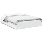 Bedframe met lades 150x200 cm bewerkt hout wit