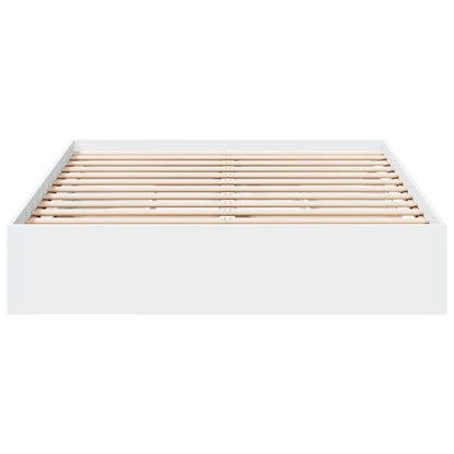 Bedframe met lades bewerkt hout wit 140x190 cm