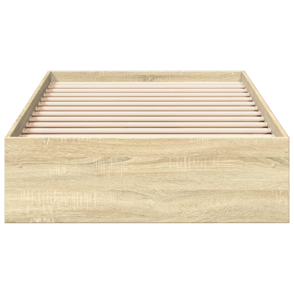 Bedframe met lades bewerkt hout sonoma eikenkleurig 90x190 cm