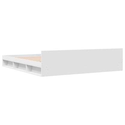 Bedframe met lades bewerkt hout wit 180x200 cm