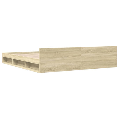Bedframe met lades bewerkt hout sonoma eikenkleurig 180x200 cm