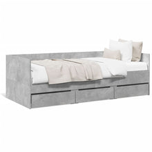 Slaapbank Met Lades Zonder Matras 90 x 200 cm Betongrijs