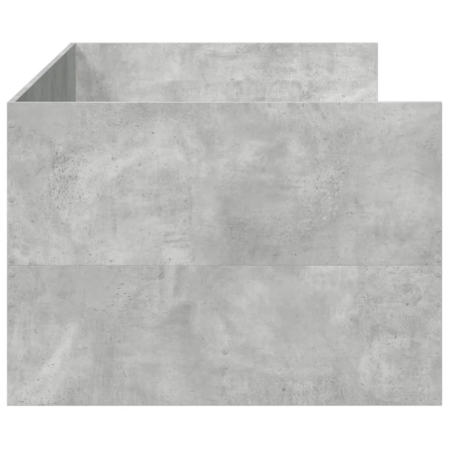 Slaapbank Met Lades Zonder Matras 90 x 200 cm Betongrijs