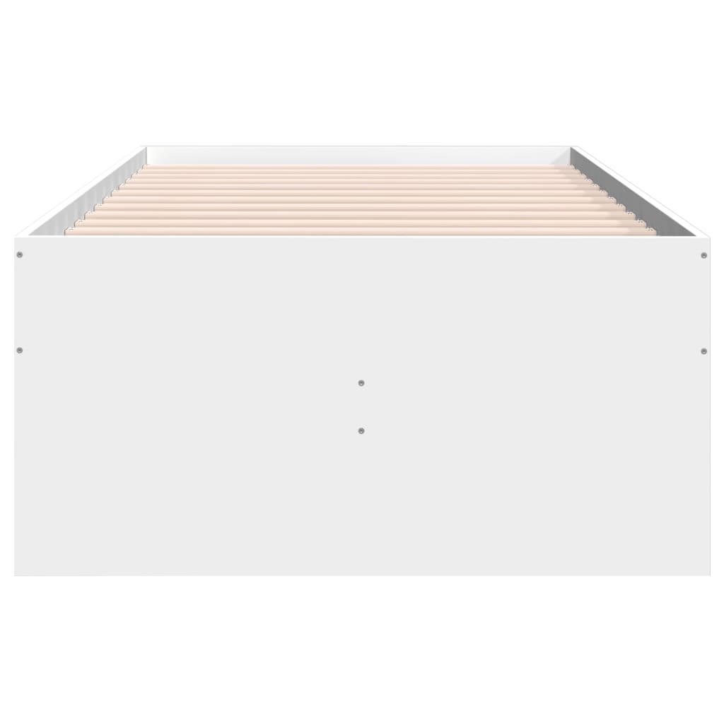 Slaapbank met lades 75x190 cm bewerkt hout wit