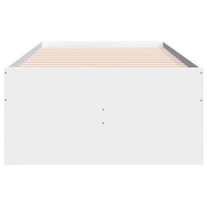 Slaapbank met lades 75x190 cm bewerkt hout wit