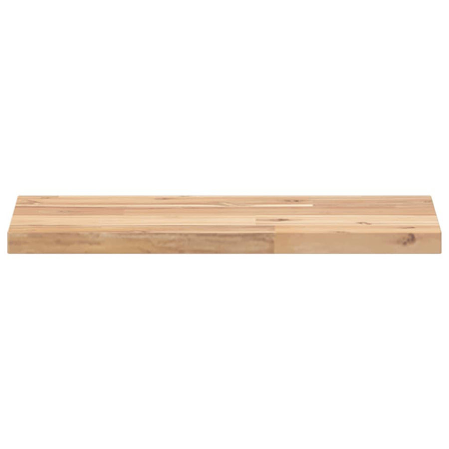 Wandschap Zwevend Onbehandeld Massief Acaciahout Naturel 1 40 x 20 x 2 cm