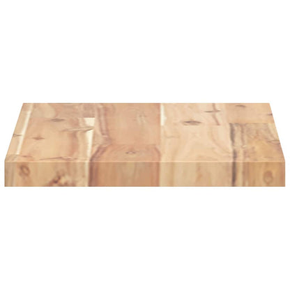 Wandschappen Zwevend Onbehandeld Acaciahout Naturel 3 40 x 20 x 2 cm 1