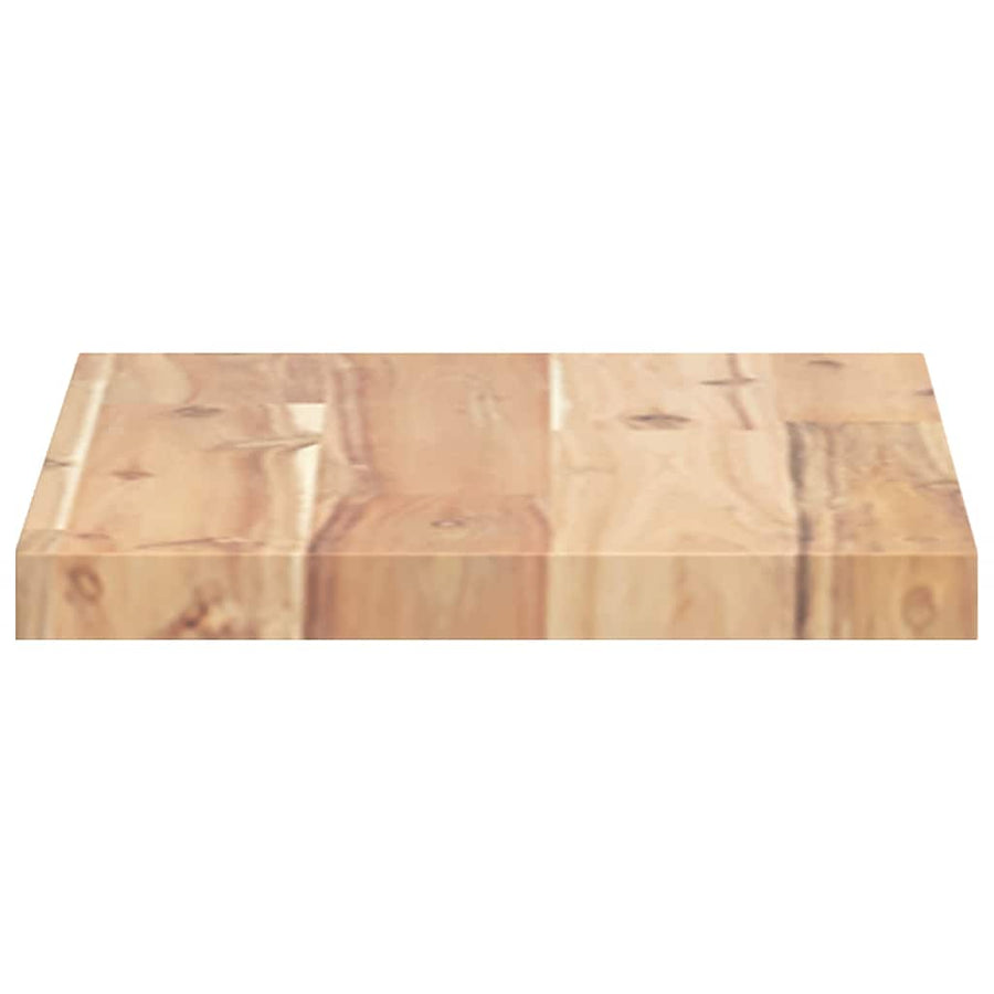Wandschappen Zwevend Onbehandeld Acaciahout Naturel 3 40 x 20 x 2 cm 1
