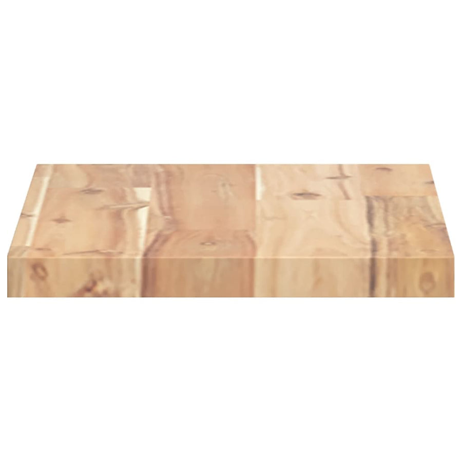 Wandschappen Zwevend Onbehandeld Acaciahout Naturel 4 60 x 20 x 2 cm 1