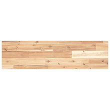 Wandschap Zwevend Onbehandeld Massief Acaciahout Naturel 1 80 x 20 x 2 cm