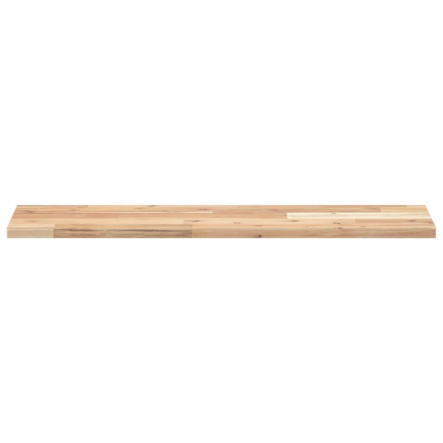 Wandschappen 2 st zwevend 80x20x2 cm onbehandeld acaciahout
