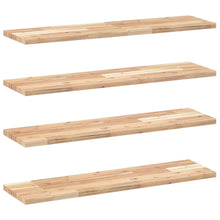 Wandschappen Zwevend Onbehandeld Acaciahout Naturel 4 80 x 20 x 2 cm 1