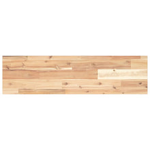 Wandschap Zwevend 100X20X2 Cm Onbehandeld Massief Acaciahout Naturel