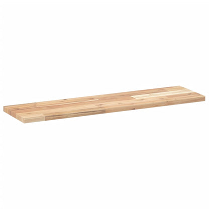 Wandschap Zwevend 100X20X2 Cm Onbehandeld Massief Acaciahout Naturel