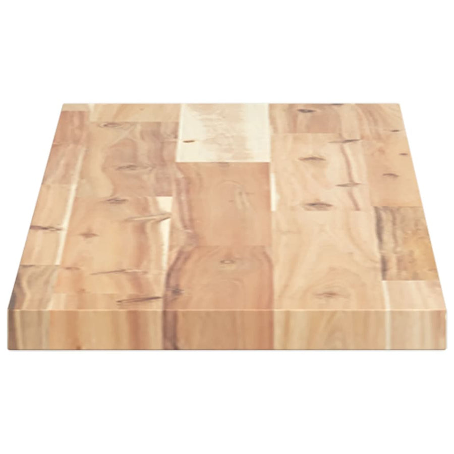 Wandschap Zwevend 100X20X2 Cm Onbehandeld Massief Acaciahout Naturel