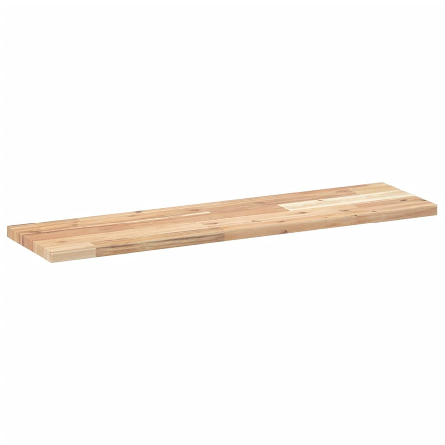 Wandschap Zwevend 100X20X2 Cm Onbehandeld Massief Acaciahout Naturel