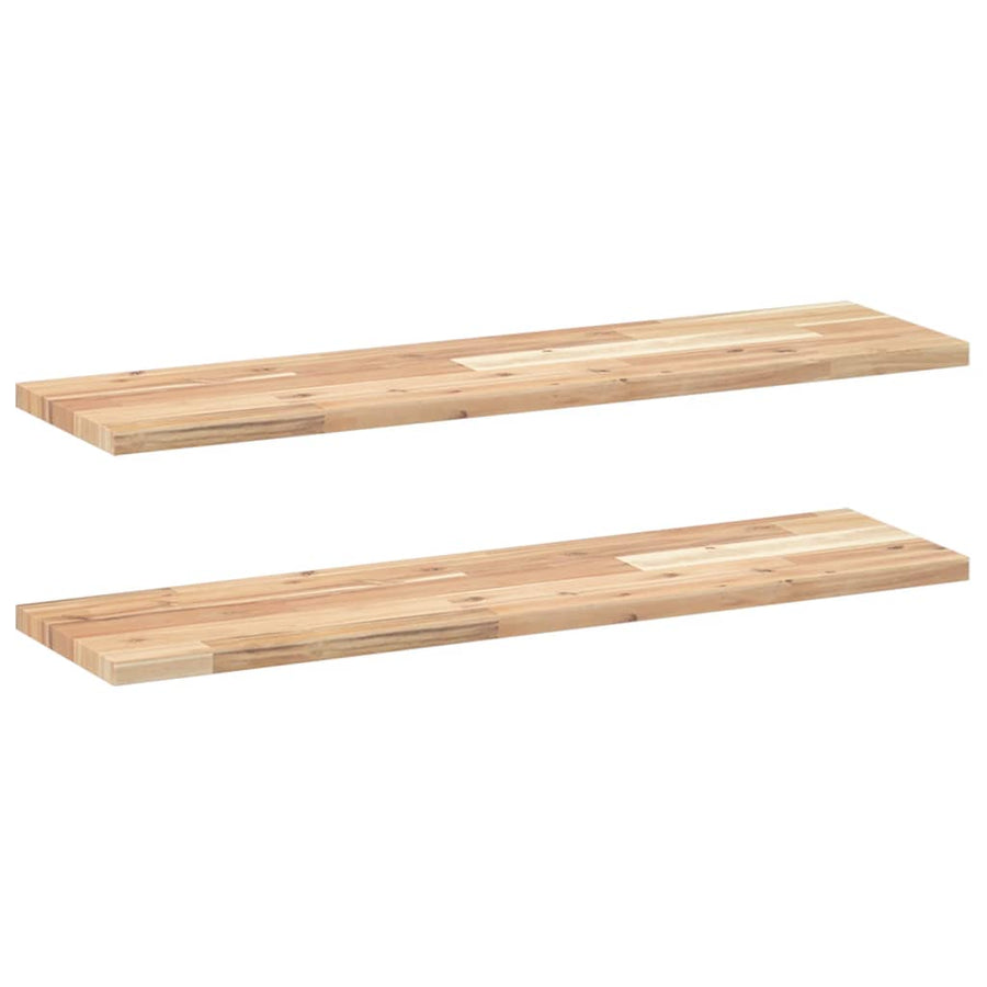 Wandschappen Zwevend Onbehandeld Acaciahout Naturel 2