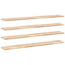 Wandschappen Zwevend Onbehandeld Acaciahout Naturel 4 140 x 20 x 2 cm 1