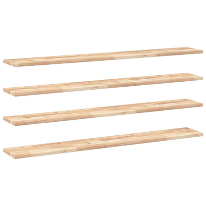 Wandschappen Zwevend Onbehandeld Acaciahout Naturel 4 140 x 20 x 2 cm 1