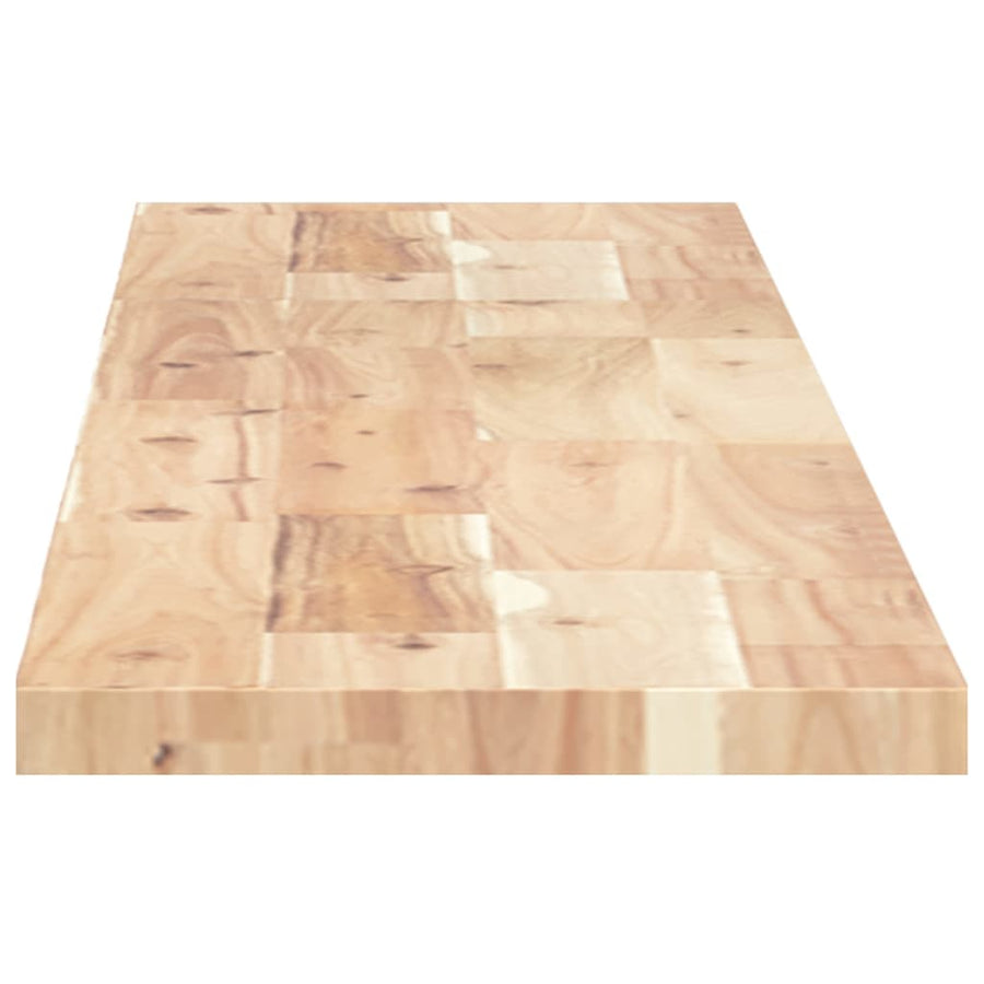 Wandschappen Zwevend Onbehandeld Acaciahout Naturel 4 140 x 20 x 2 cm 1