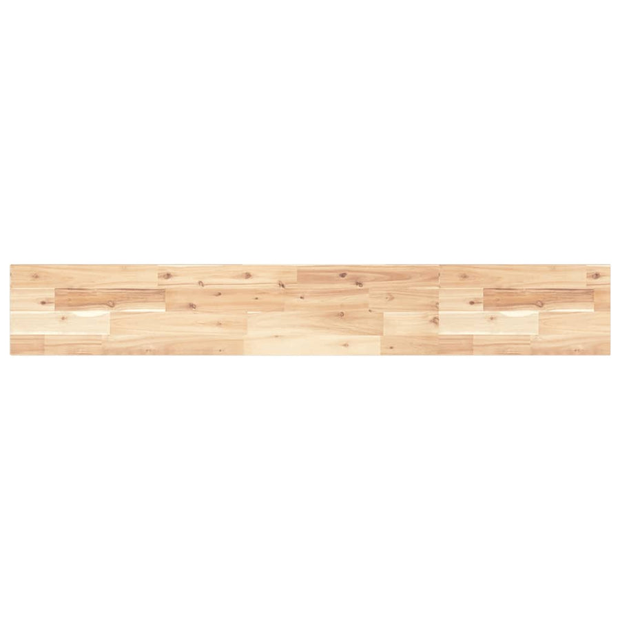 Wandschappen Zwevend Onbehandeld Acaciahout Naturel 4 140 x 20 x 2 cm 1