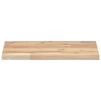 Wandschappen 3 st zwevend 40x30x2 cm onbehandeld acaciahout