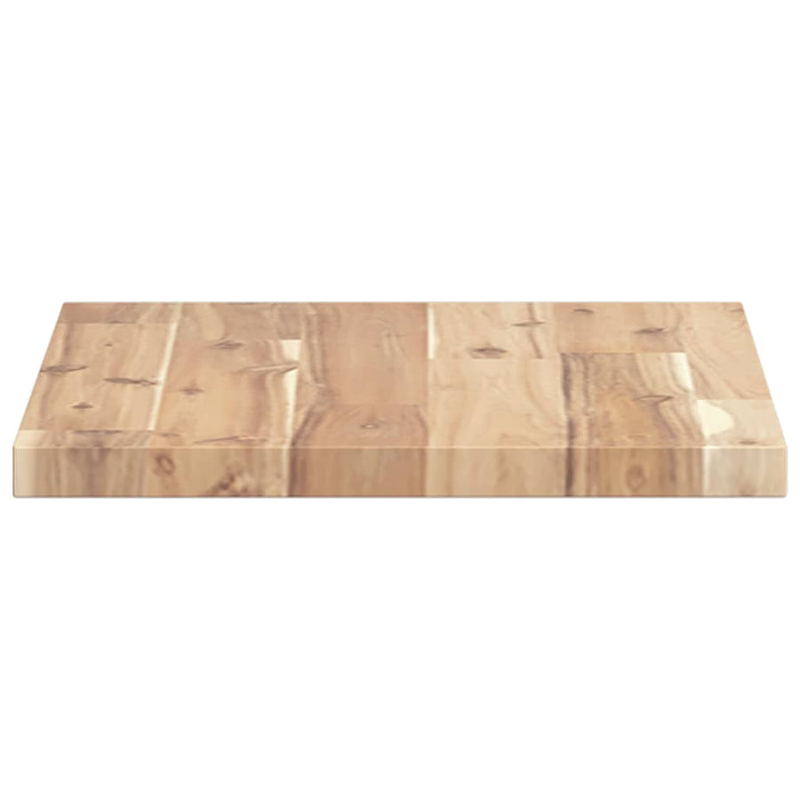 Wandschappen 4 st zwevend 40x30x2 cm onbehandeld acaciahout