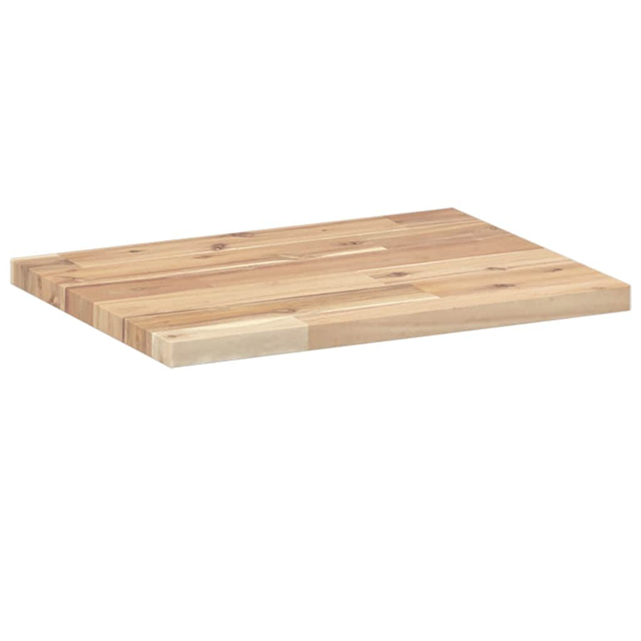 Wandschappen 4 st zwevend 40x30x2 cm onbehandeld acaciahout