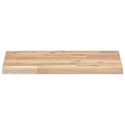 Wandschappen 2 st zwevend 60x30x2 cm onbehandeld acaciahout