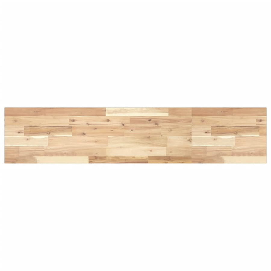 Wandschap zwevend 120x30x2 cm onbehandeld massief acaciahout