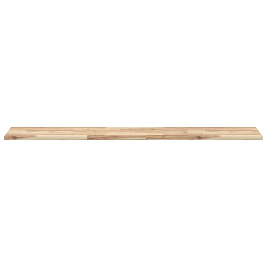 Wandschap zwevend 120x30x2 cm onbehandeld massief acaciahout