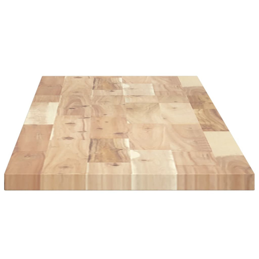 Wandschap zwevend 120x30x2 cm onbehandeld massief acaciahout
