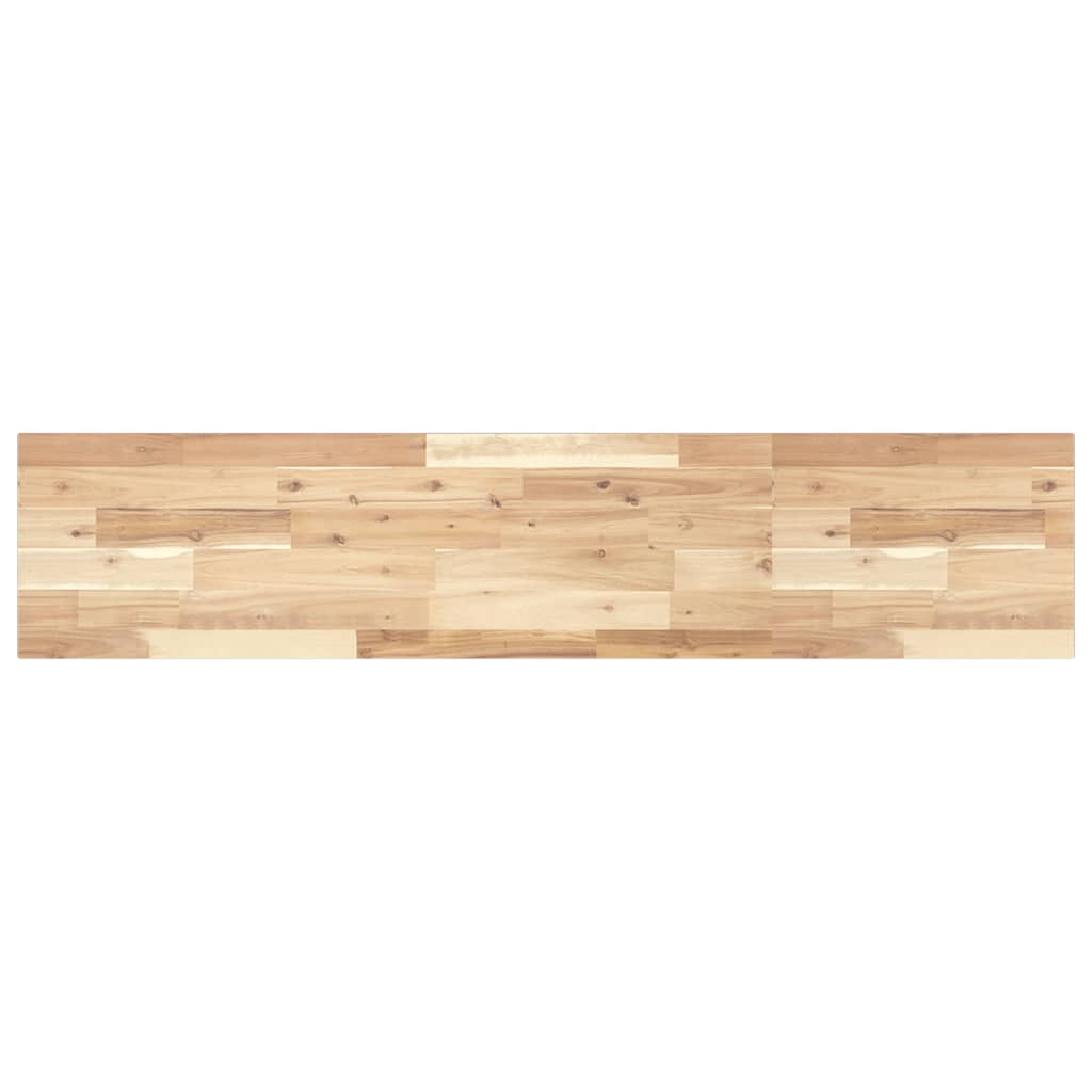 Wandschap Zwevend 140X30X2 Cm Onbehandeld Massief Acaciahout Naturel