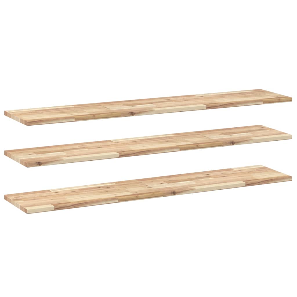 Wandschappen Zwevend Onbehandeld Acaciahout Naturel 3