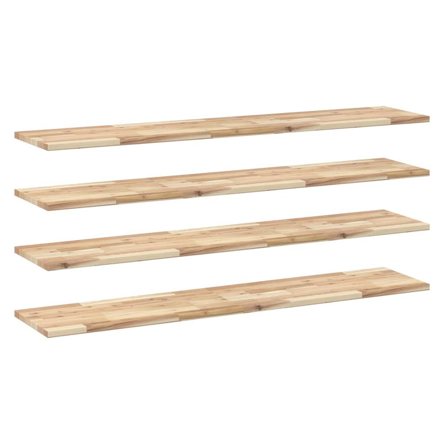 Wandschappen Zwevend Onbehandeld Acaciahout Naturel 4