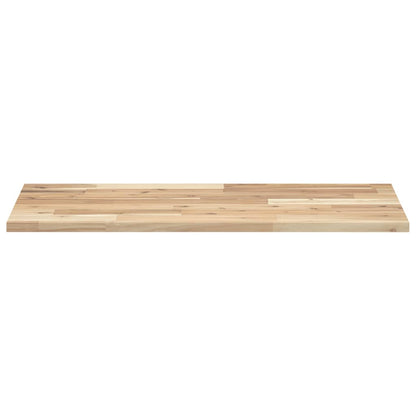 Wandschappen Zwevend Onbehandeld Acaciahout Naturel 2 100 x 40 x 2 cm 1