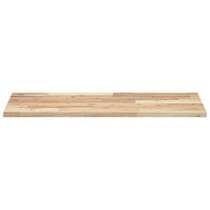 Wandschappen Zwevend Onbehandeld Acaciahout Naturel 3 100 x 40 x 2 cm 1