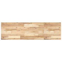 Wandschap zwevend 120x40x2 cm onbehandeld massief acaciahout