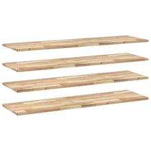 Wandschappen Zwevend Onbehandeld Acaciahout Naturel 4