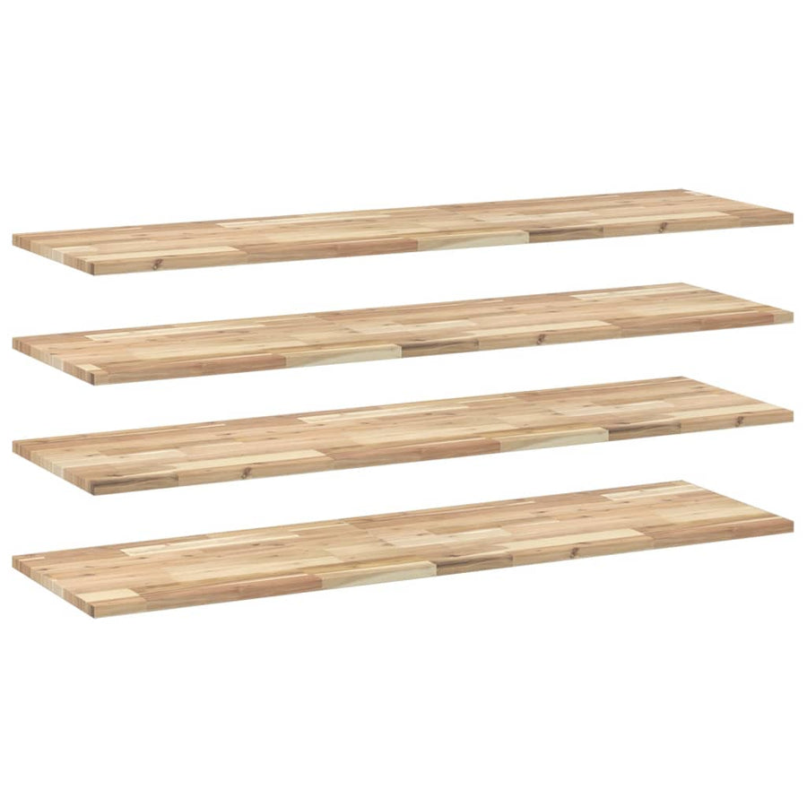 Wandschappen Zwevend Onbehandeld Acaciahout Naturel 4