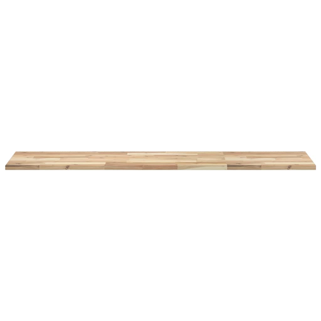 Wandschap Zwevend Onbehandeld Massief Acaciahout Naturel 1 160 x 40 x 2 cm